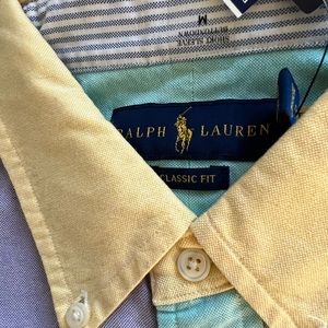 Multi-colored button down Ralph Lauren button